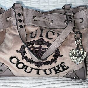 Juicy Couture Taupe Shoulder Bag